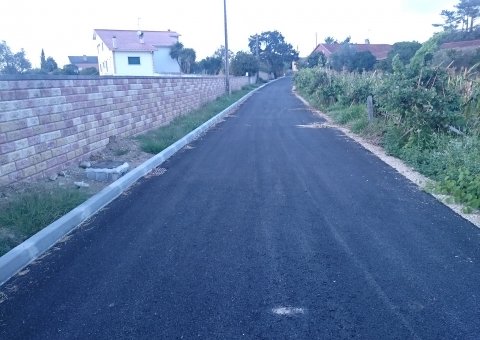 Strasse zum Grundstück
